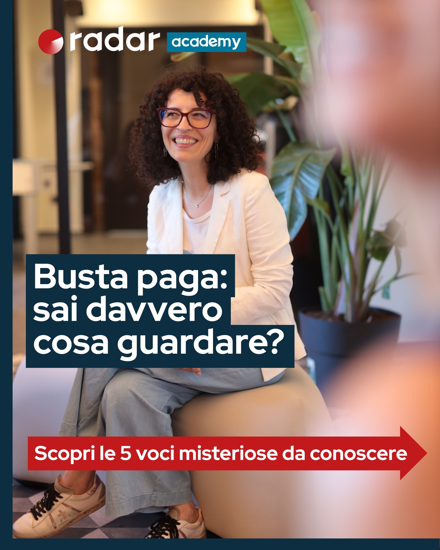 RADAR Academy Facebook ad: La busta paga è arrivata.