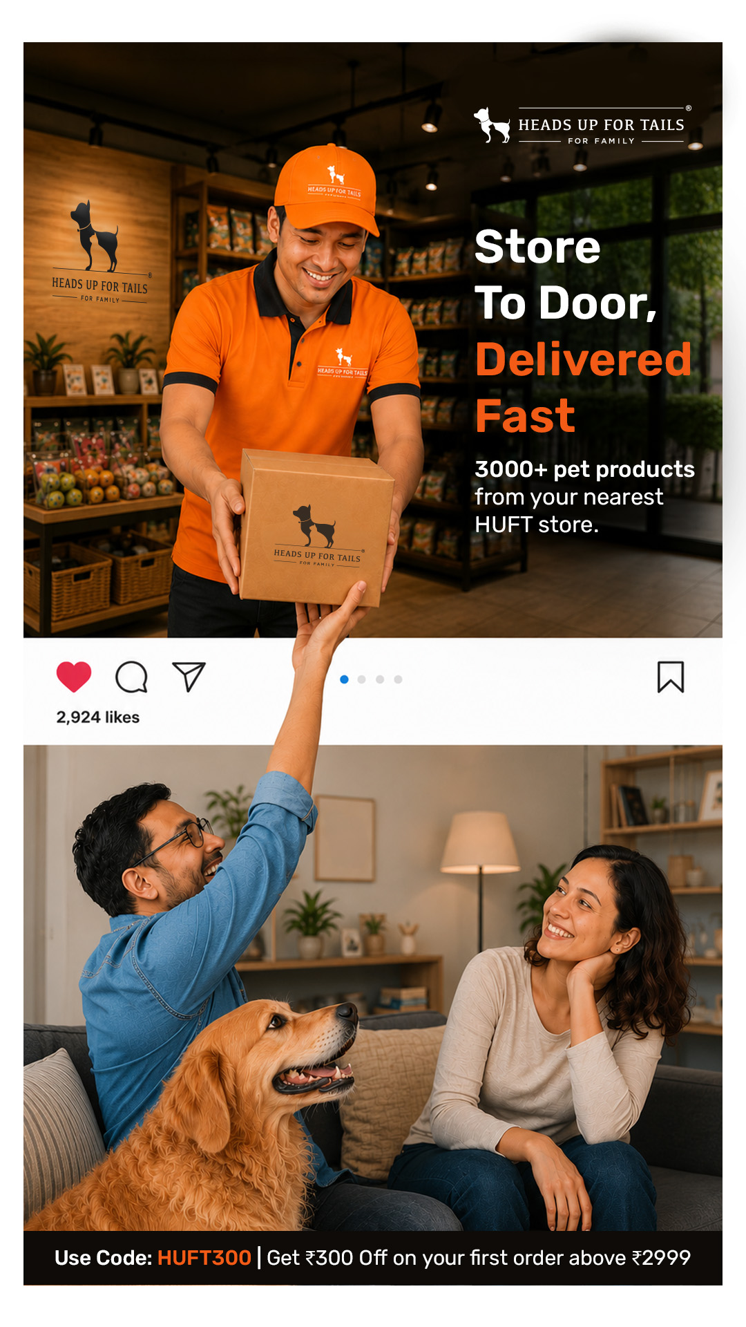 Heads Up For Tails Facebook ad