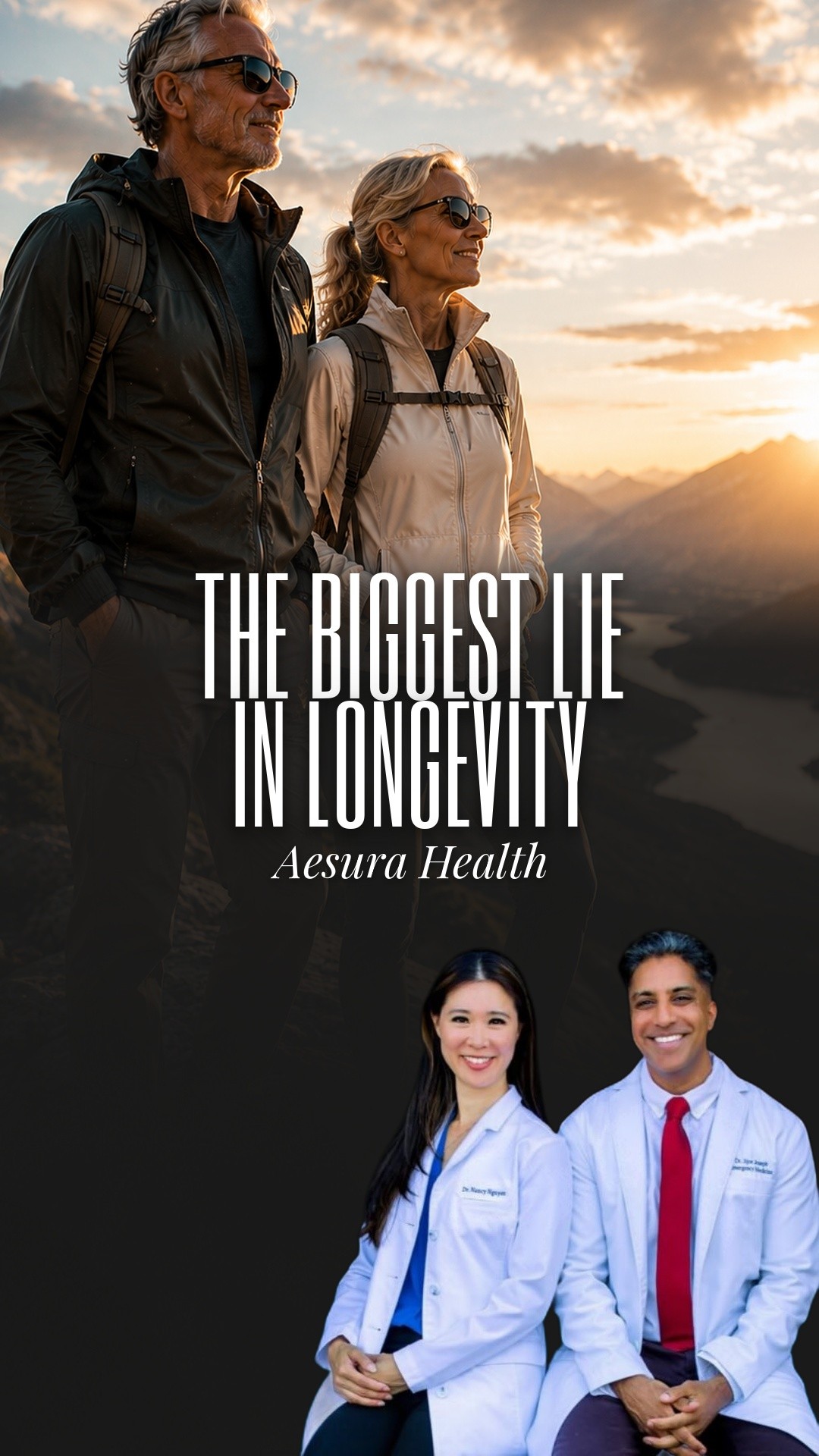 Aesura Health Facebook ad: Stop trying to live to 120.