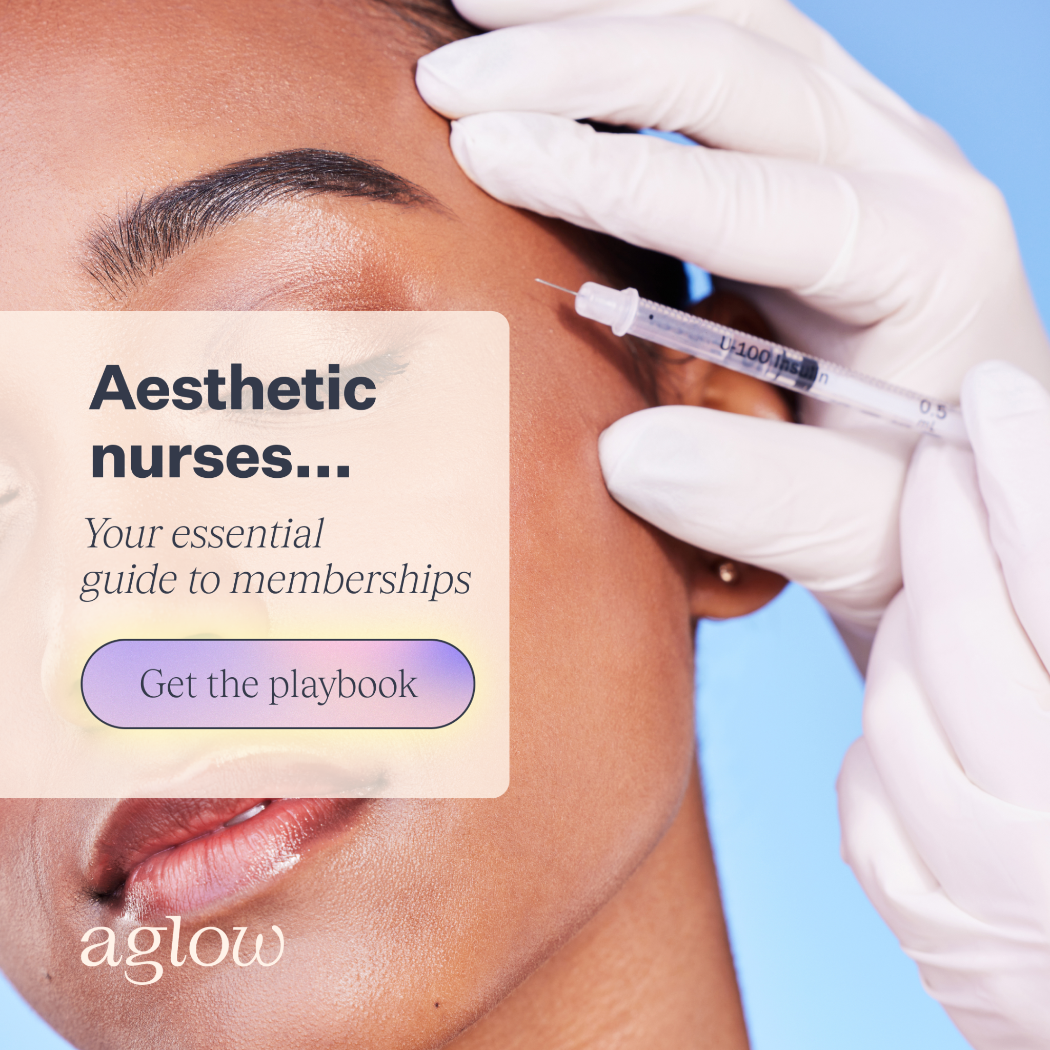 Aglow - The Beauty Membership Platform Facebook ad