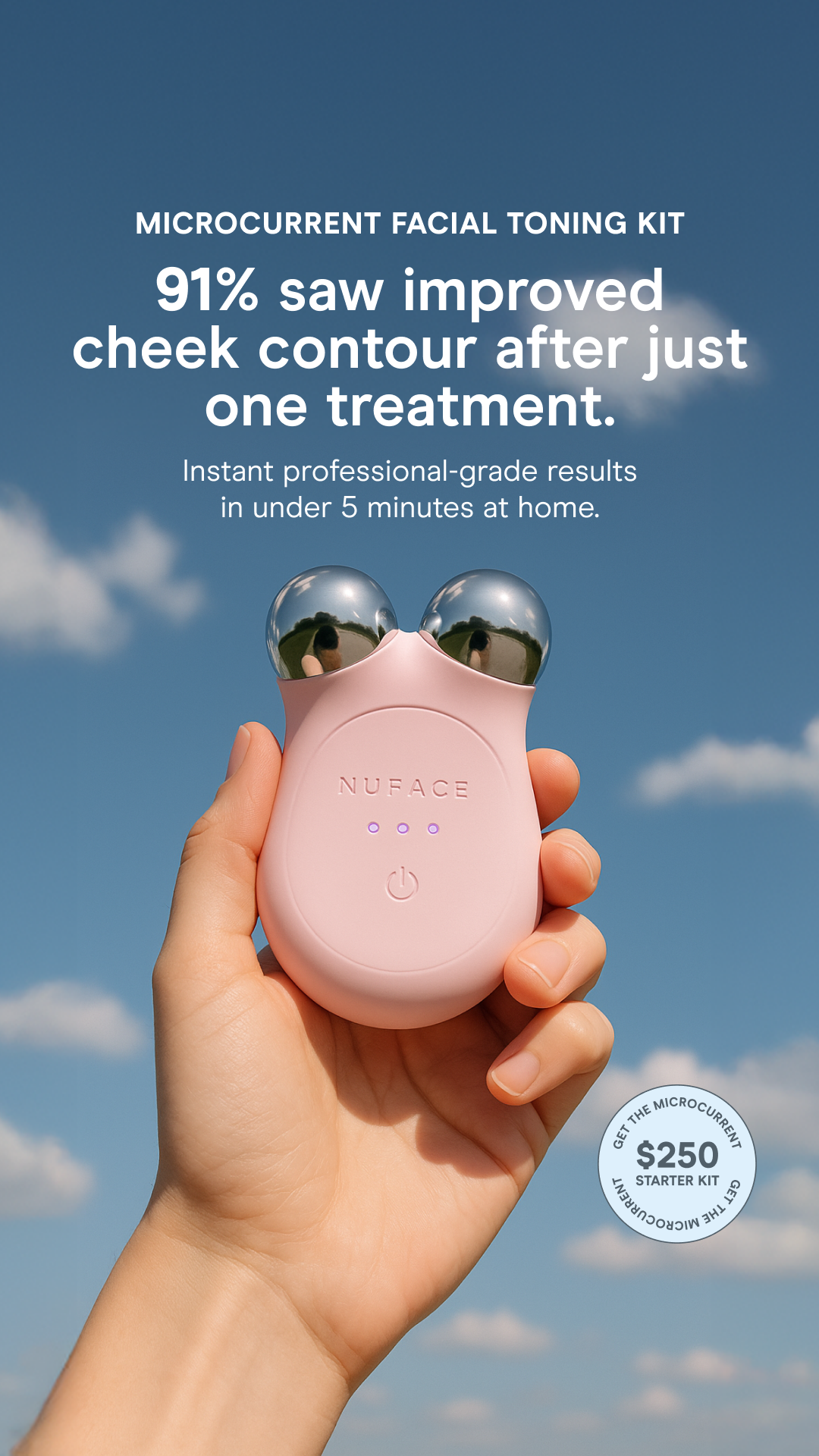 NuFACE Facebook ad