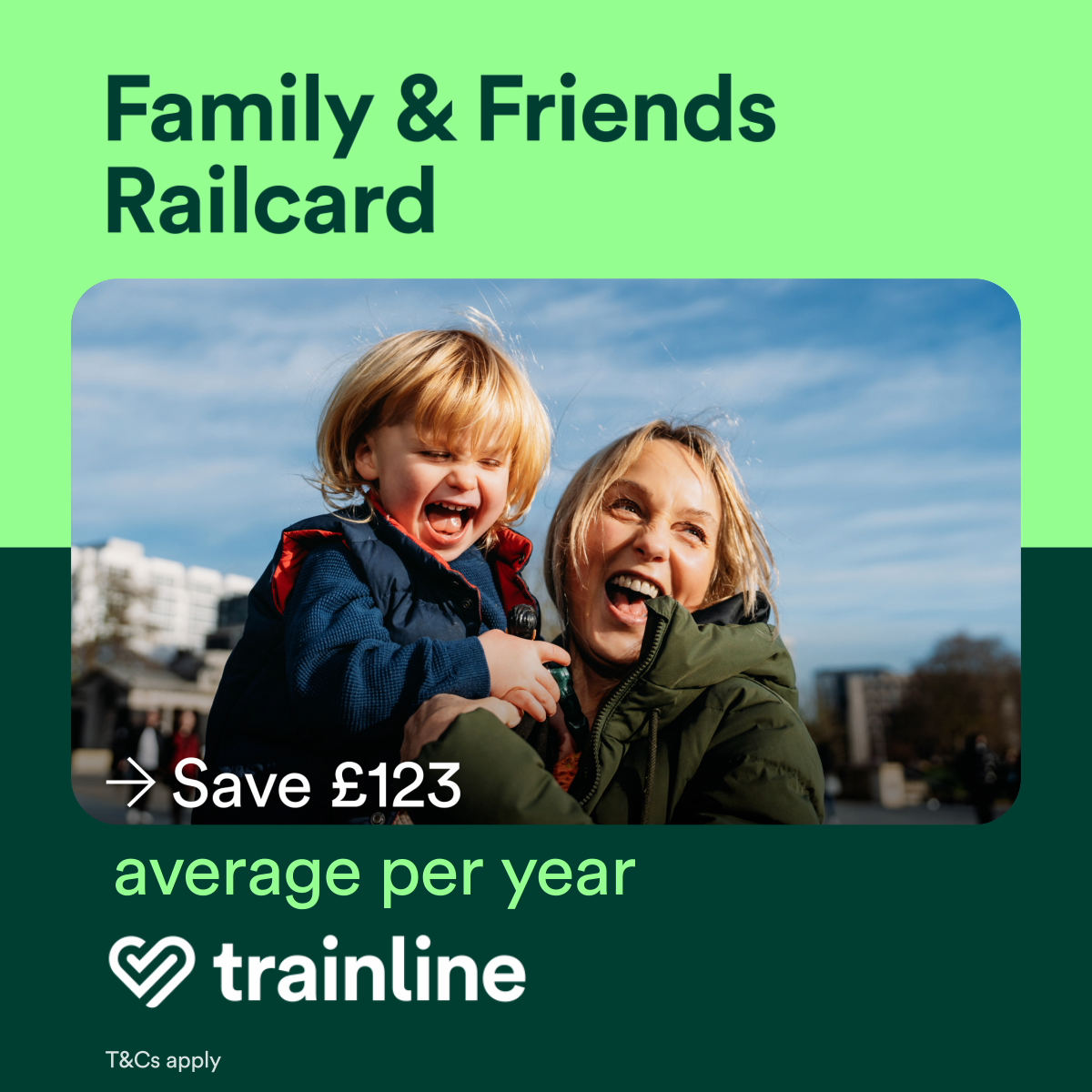 Trainline Facebook ad