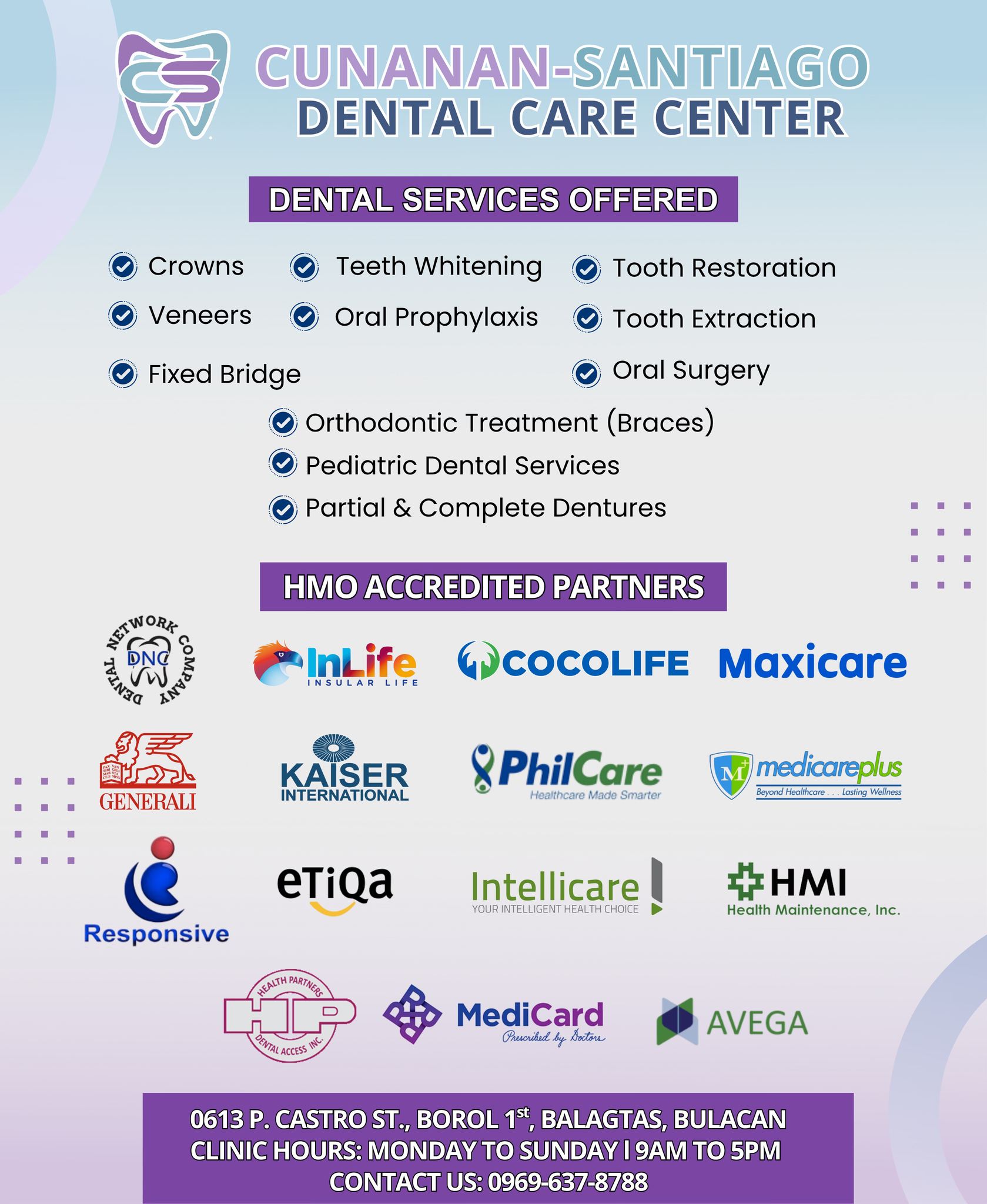 CUNANAN-SANTIAGO Dental Care Center Facebook ad