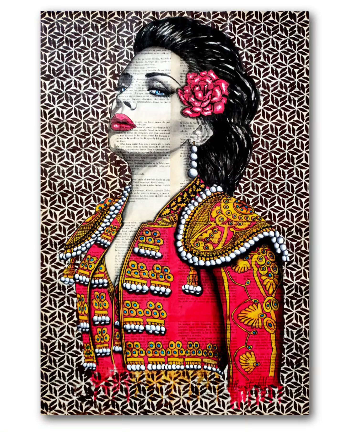 margot laffon_art Facebook ad: Original painting on paper available on catawiki.com (…