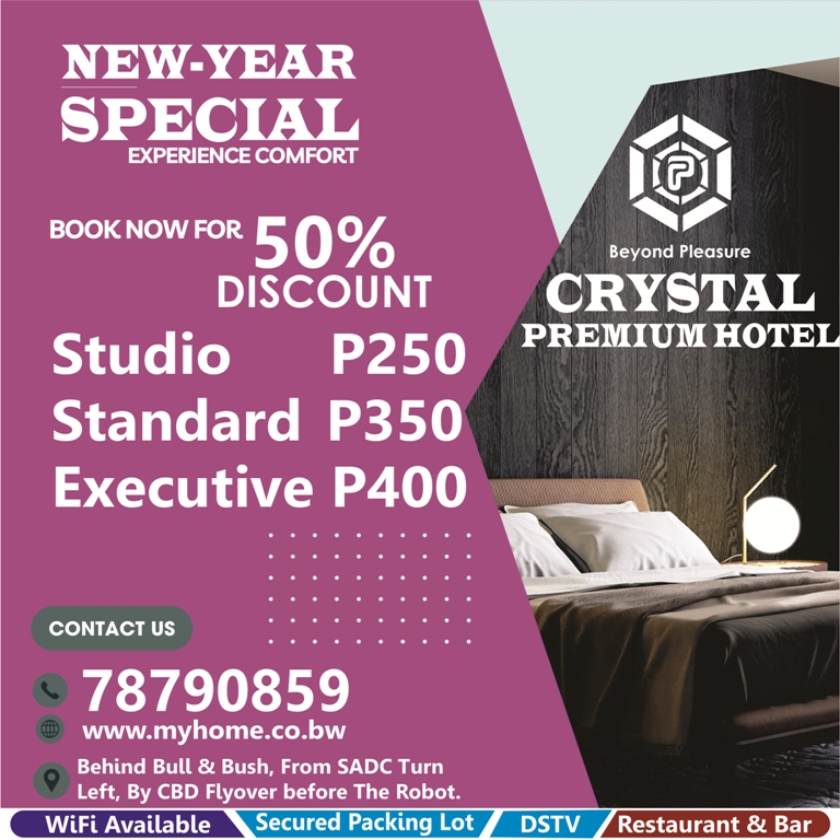 Hotel Crystal Palace, Gaborone Facebook ad