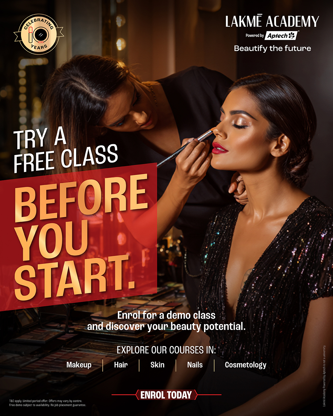 Lakme Academy Delhi Facebook ad