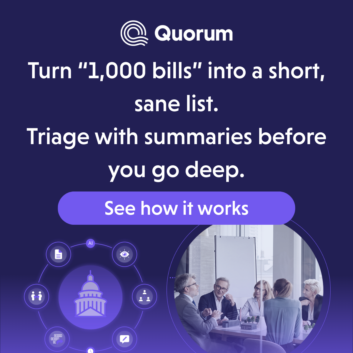 Quorum Facebook ad
