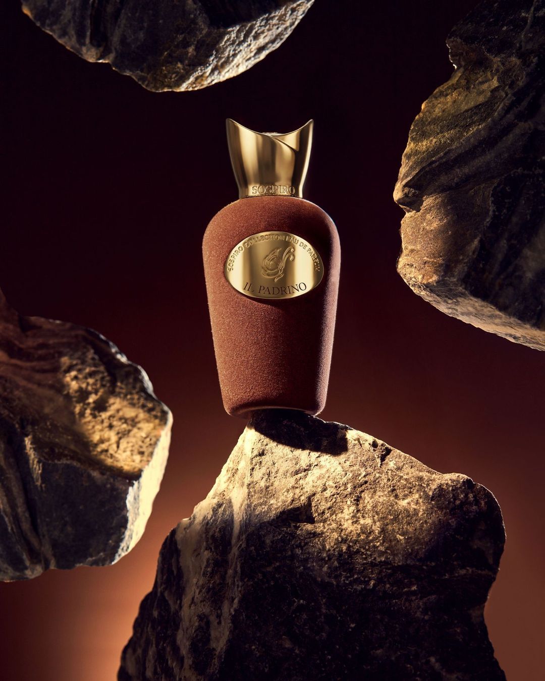 Sospiro International Facebook ad: Heat settles on the sand, and the gold…