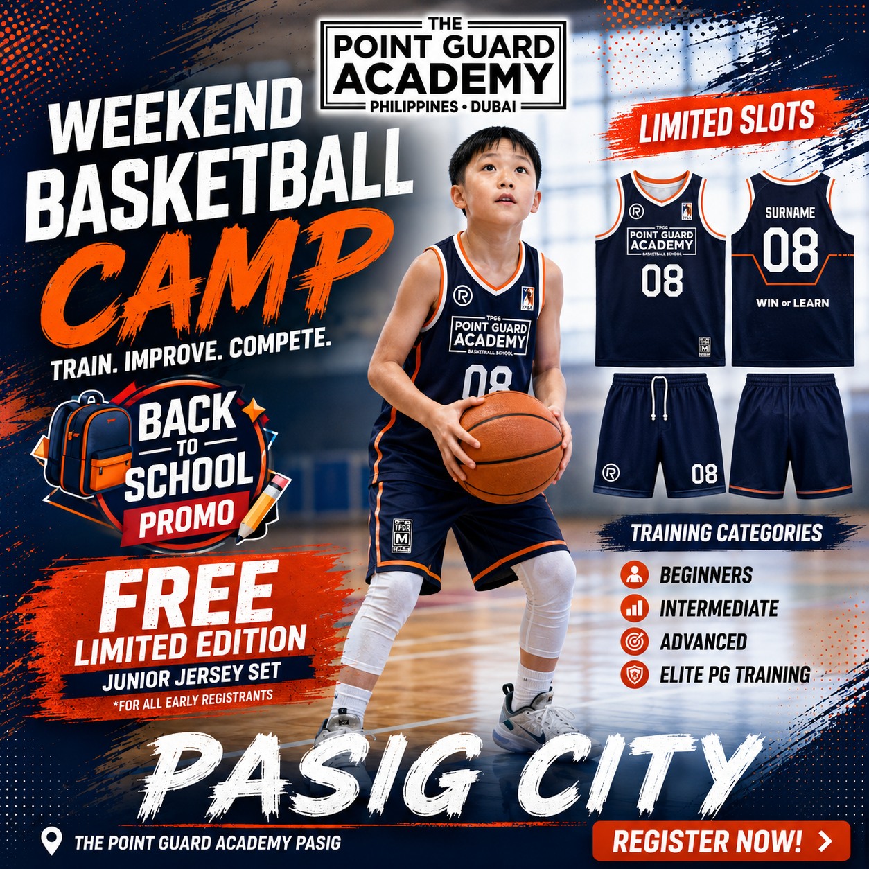 The POINT GUARD Academy Facebook ad