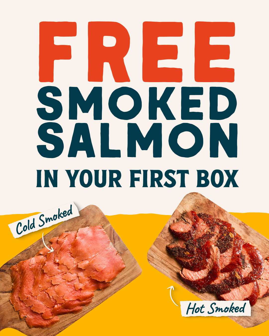 Wild Alaskan Company Facebook ad: Free Smoked Salmon