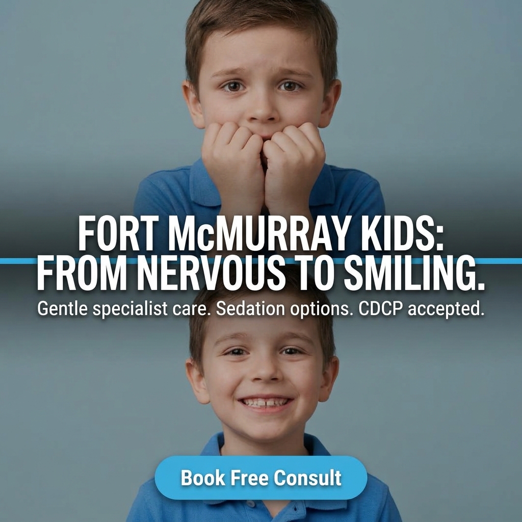 Rivers Edge Orthodontics & Pediatric Dentistry Facebook ad: Fort McMurray Kids - Gentle Specialist Care