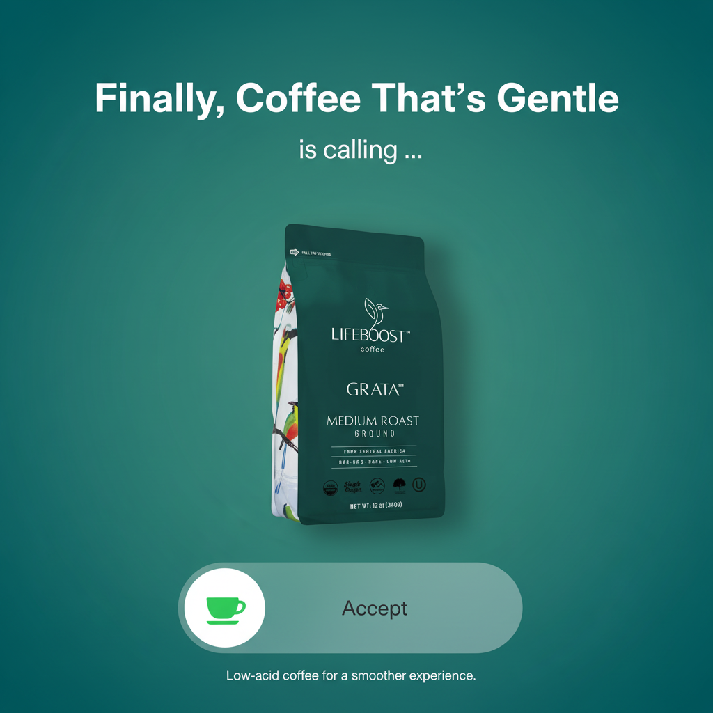 Lifeboost Coffee Facebook ad