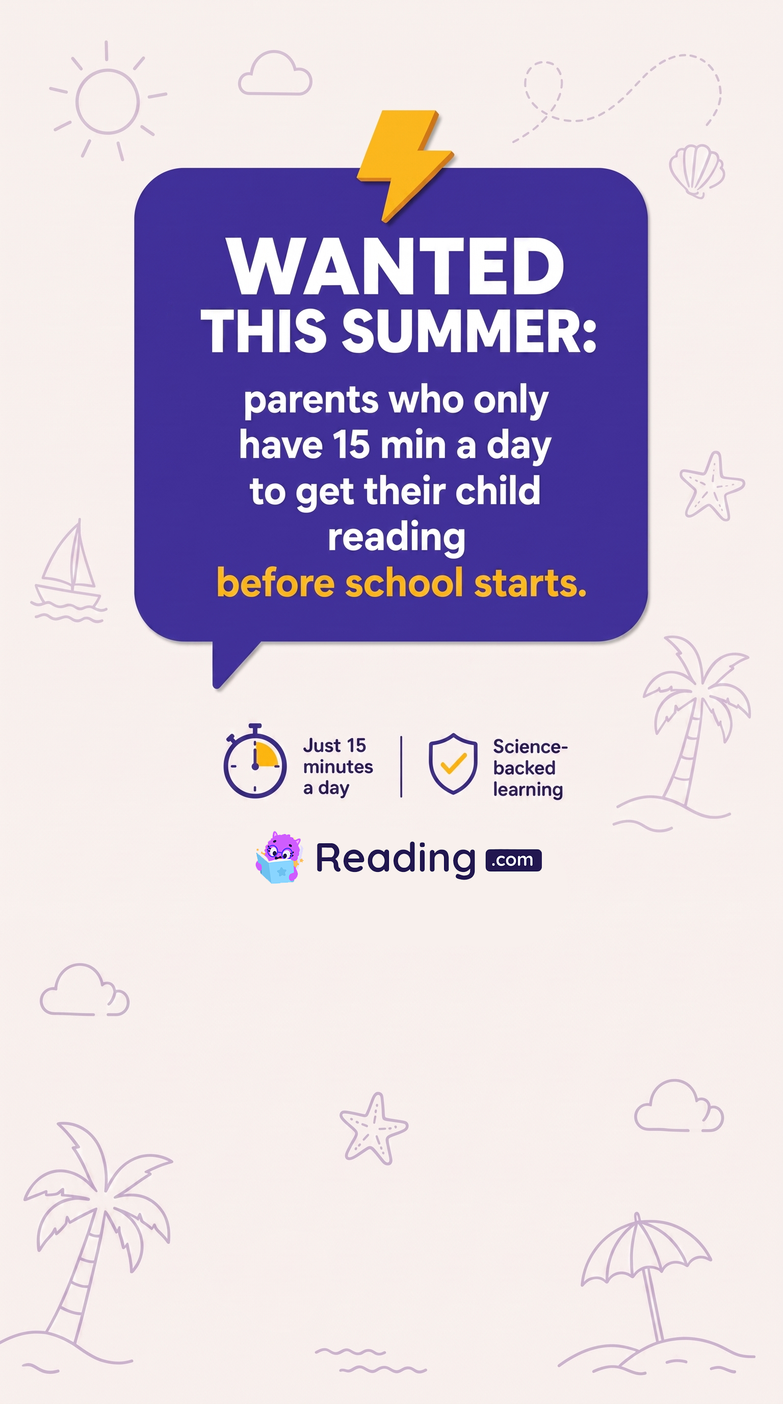 Reading.com Facebook ad