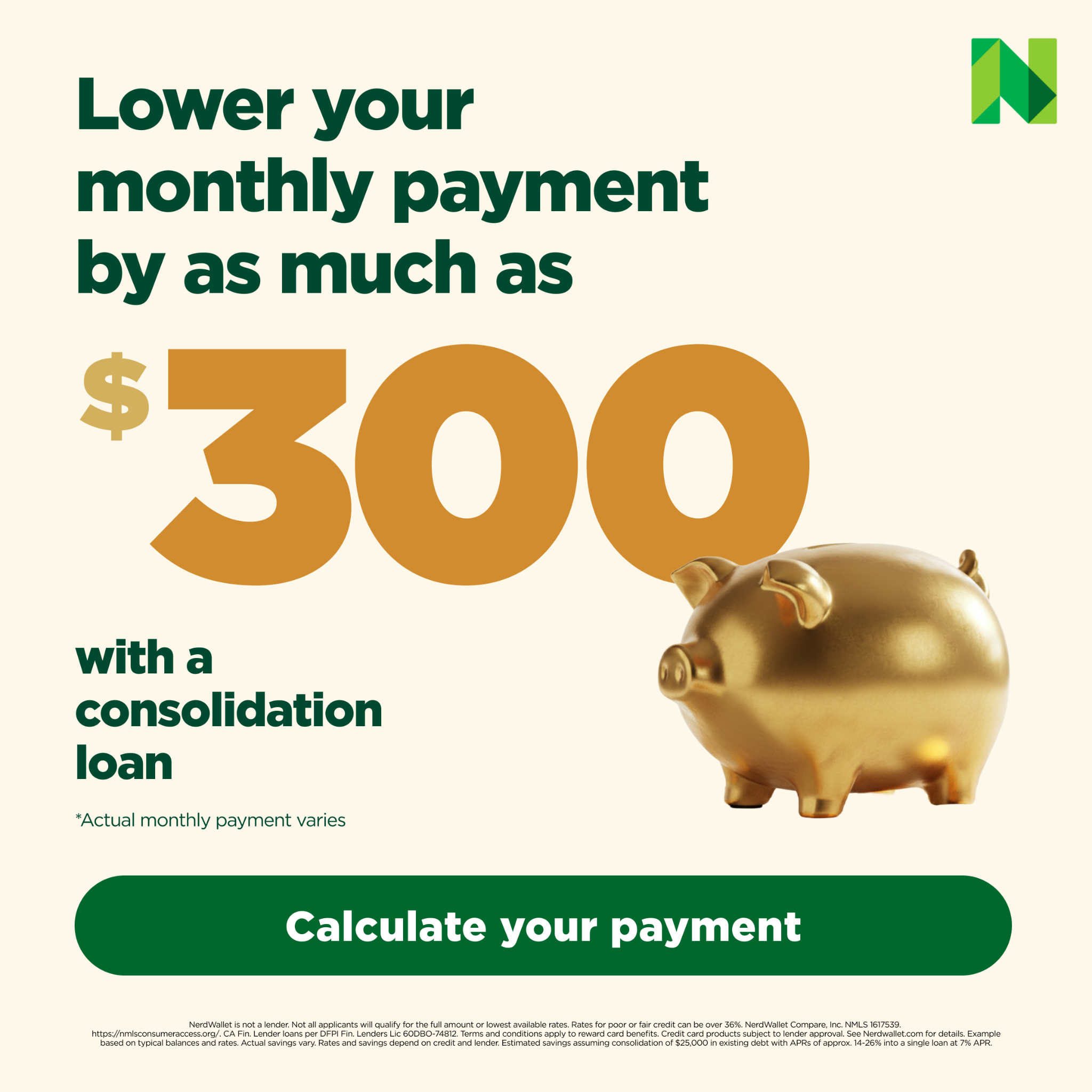 NerdWallet Facebook ad