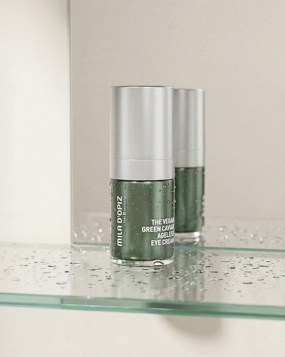 Mila d'Opiz Facebook ad: A vegan eye cream enriched with Green Caviar…