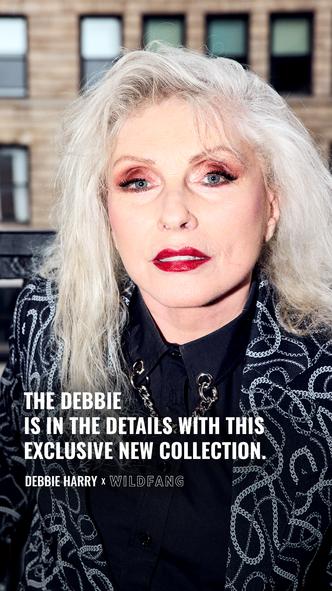 Wildfang Facebook ad: DEBBIE HARRY X WILDFANG
