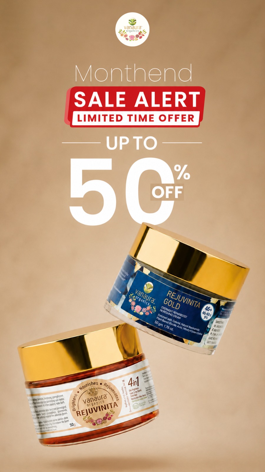 Vanaura Organics - Experience the Essence of Ayurveda Facebook ad