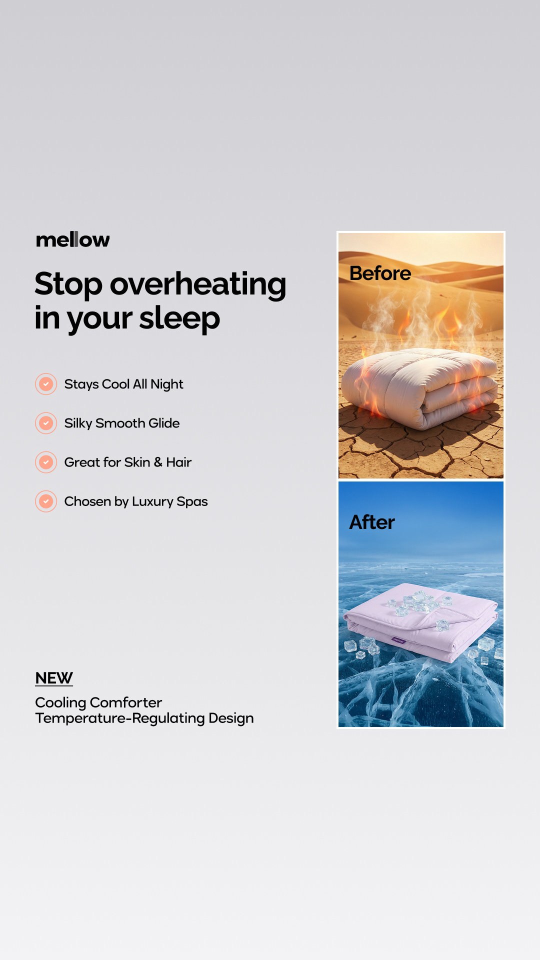 Mellow Comforters Facebook ad