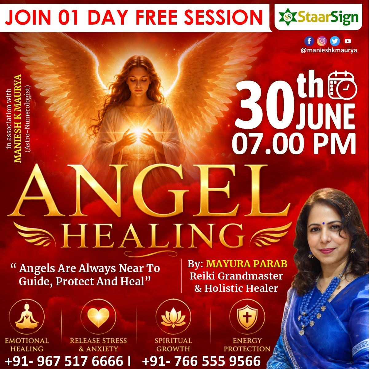 Staarsign Facebook ad: FREE Angel Healing Session