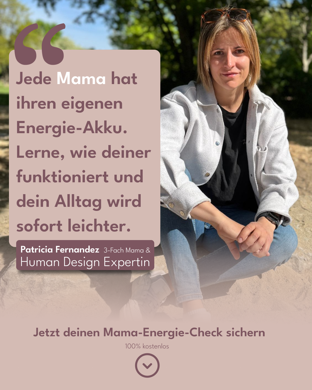 Patricia Fernandez Alvarez Facebook ad: Dein Mama-Energie-Check