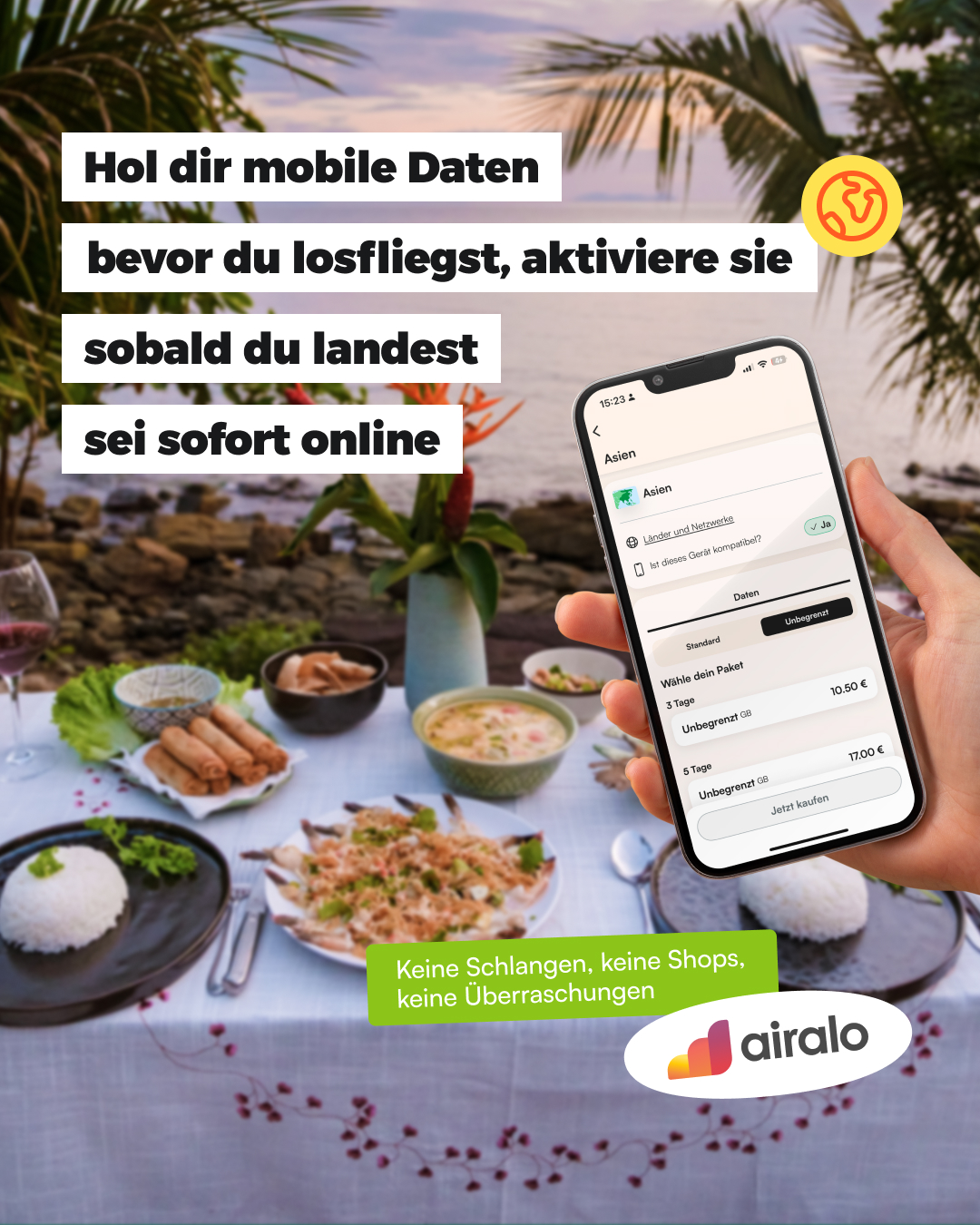 Airalo Global eSIM Store Facebook ad