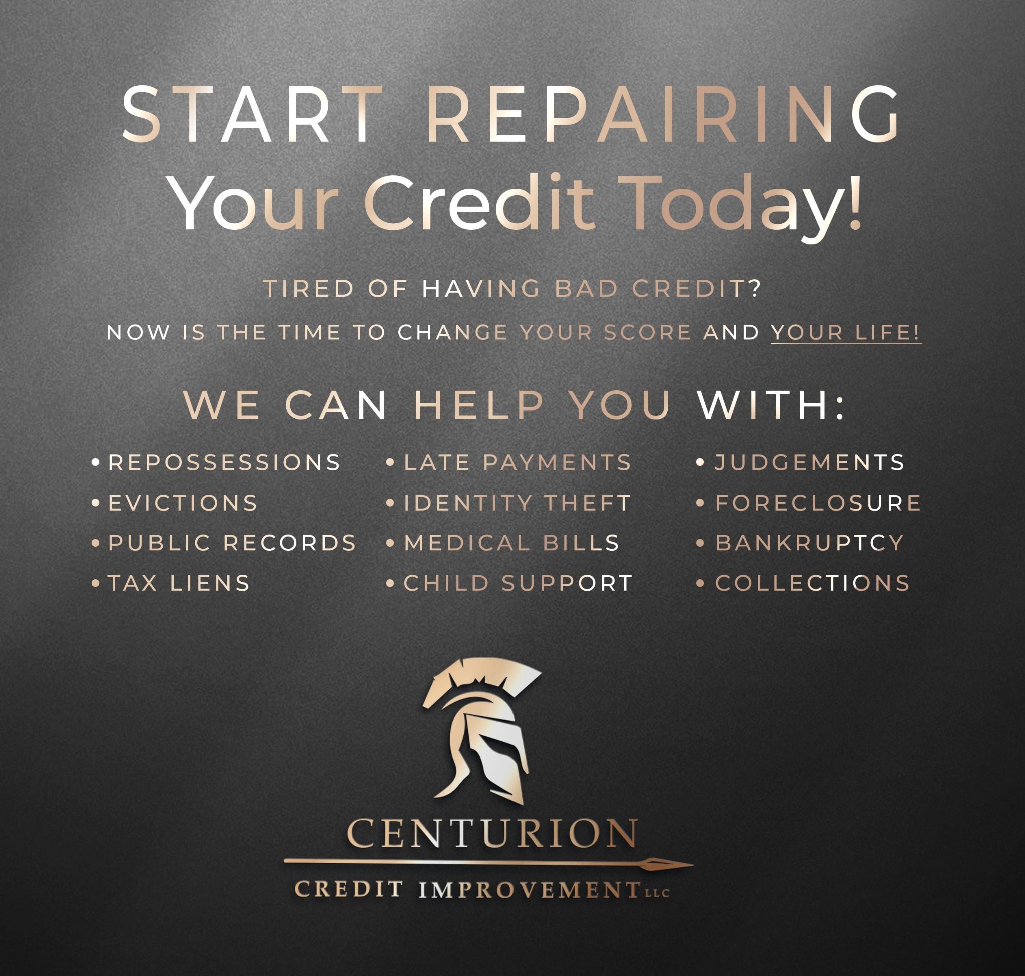 Centurion Credit Improvement LLC Facebook ad from Jun 3, 2022