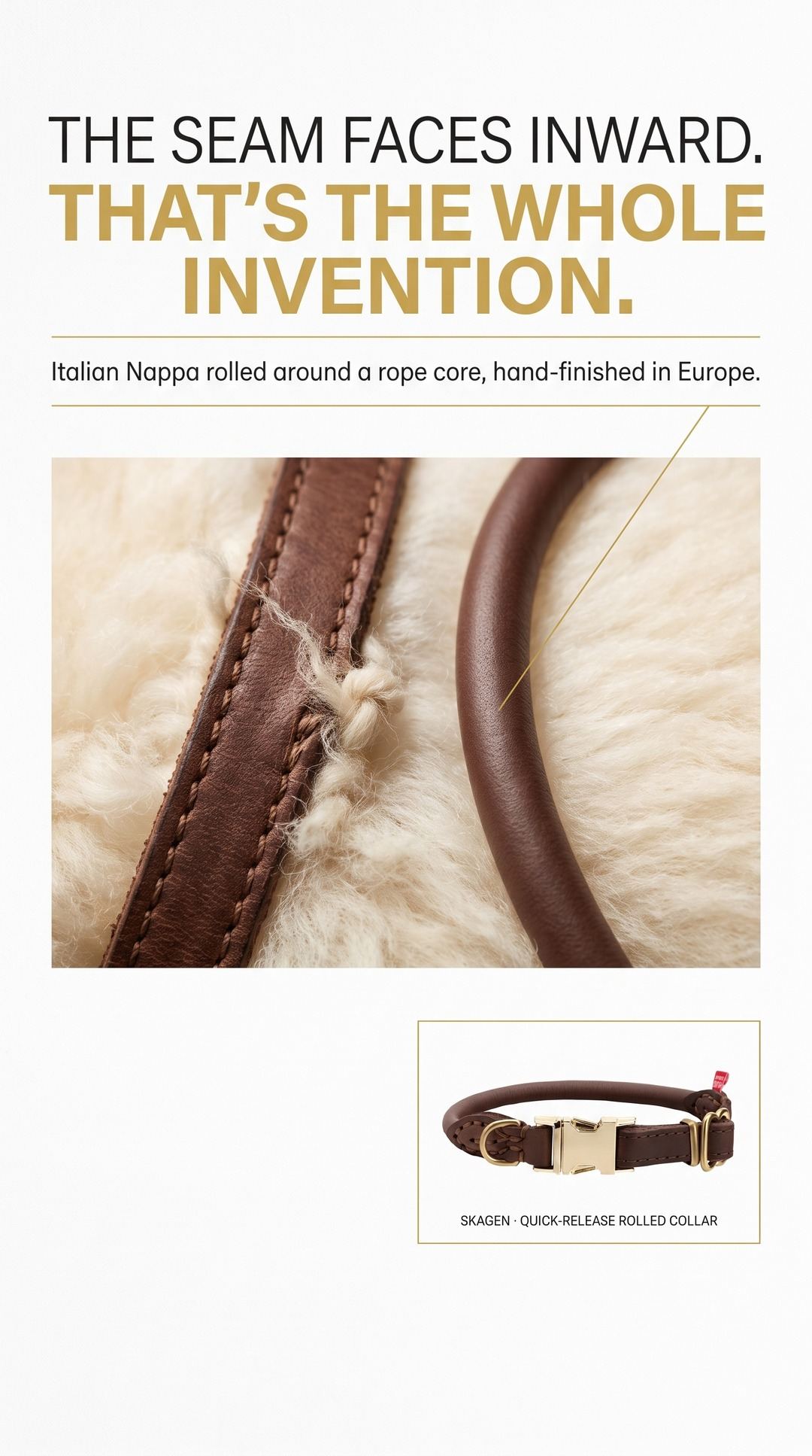 HUND Denmark Facebook ad: The seam faces inward. That's the whole invention.
