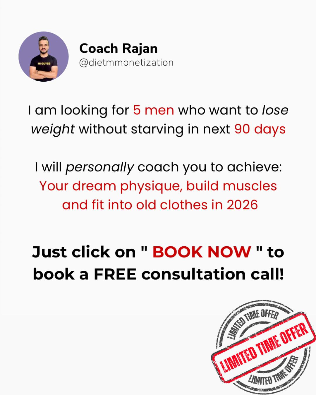 Ddietmonetization Facebook ad: Start Your Health Journey Today