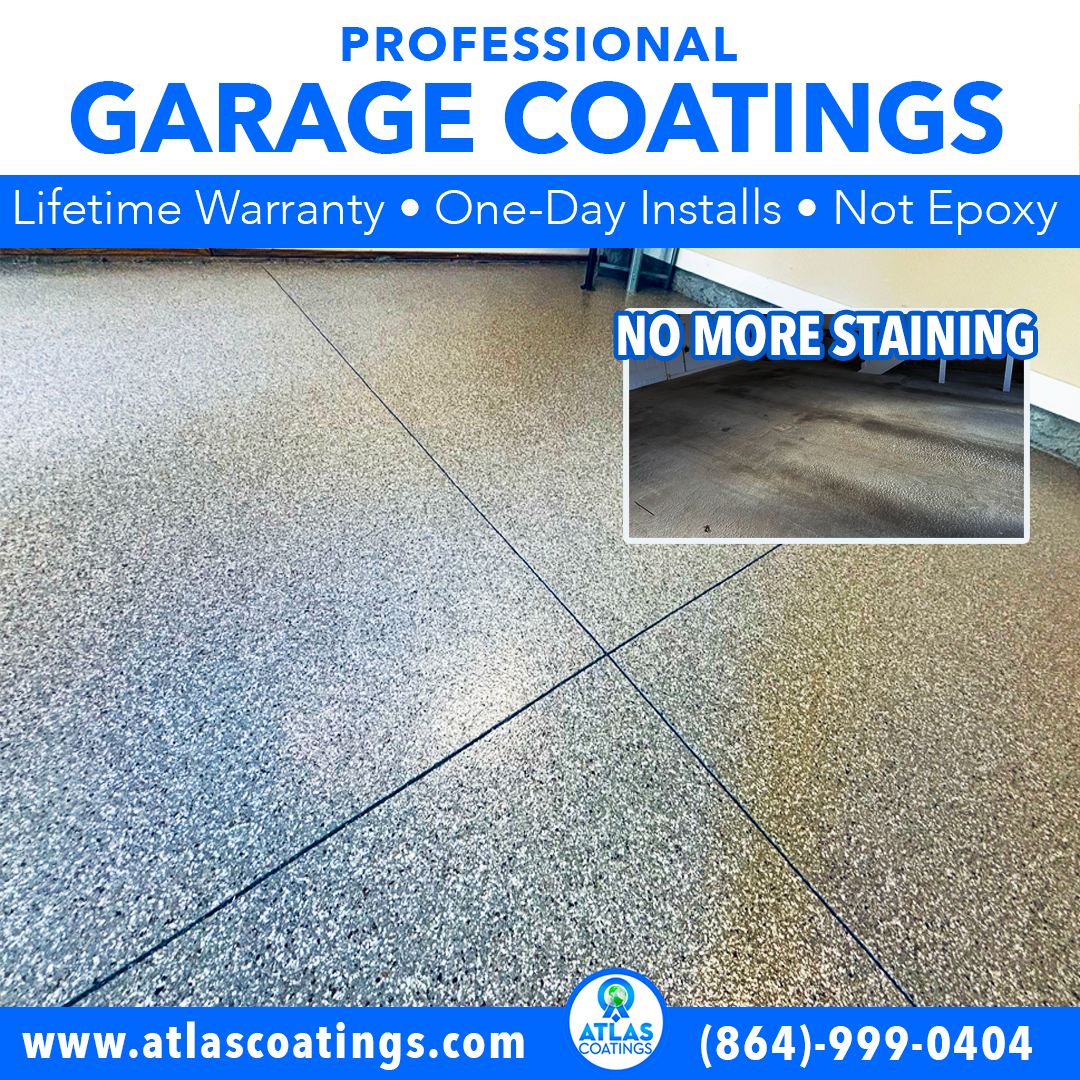 Atlas Concrete Coatings Facebook ad from Jul 14, 2025