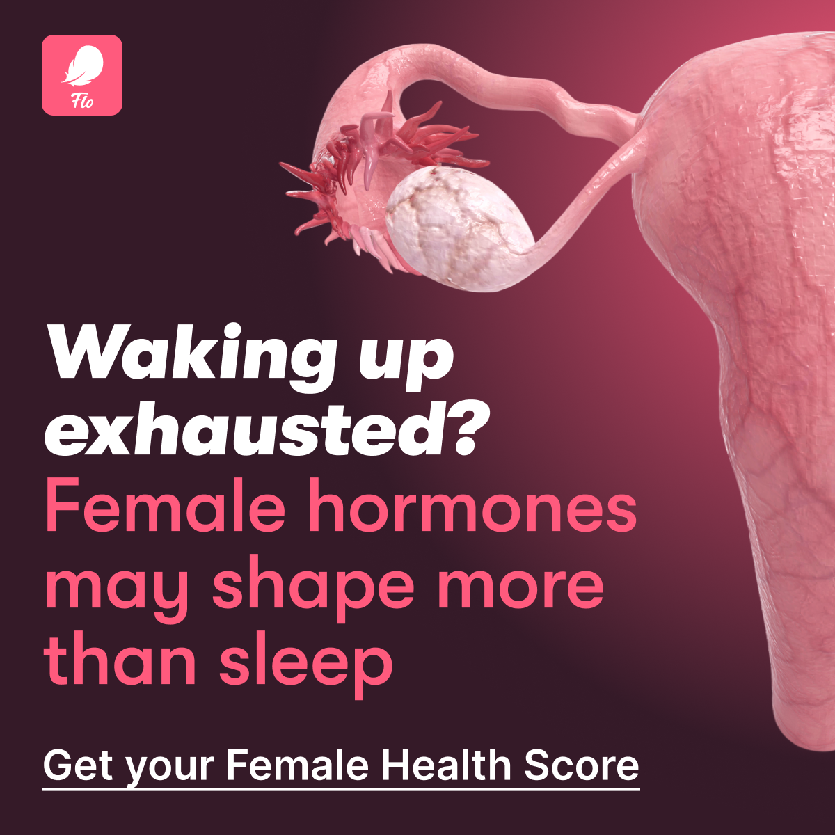 Flo Period Tracker App Facebook ad