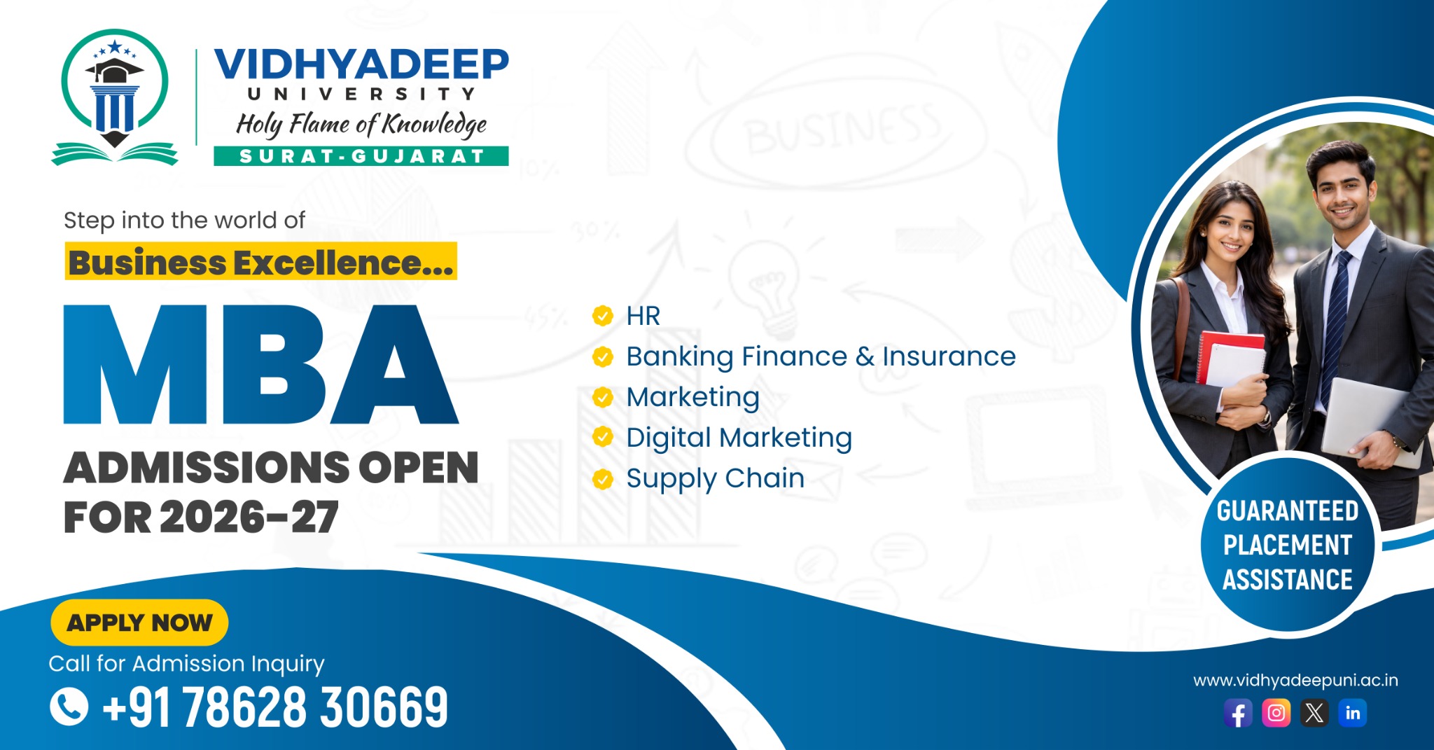 Vidhyadeep University Facebook ad