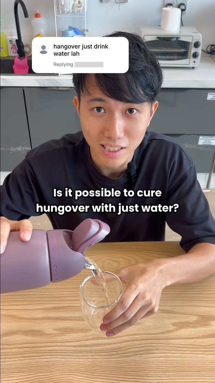 Revit Facebook ad: Water Won't Fix Your Hangover. Here's What Does.