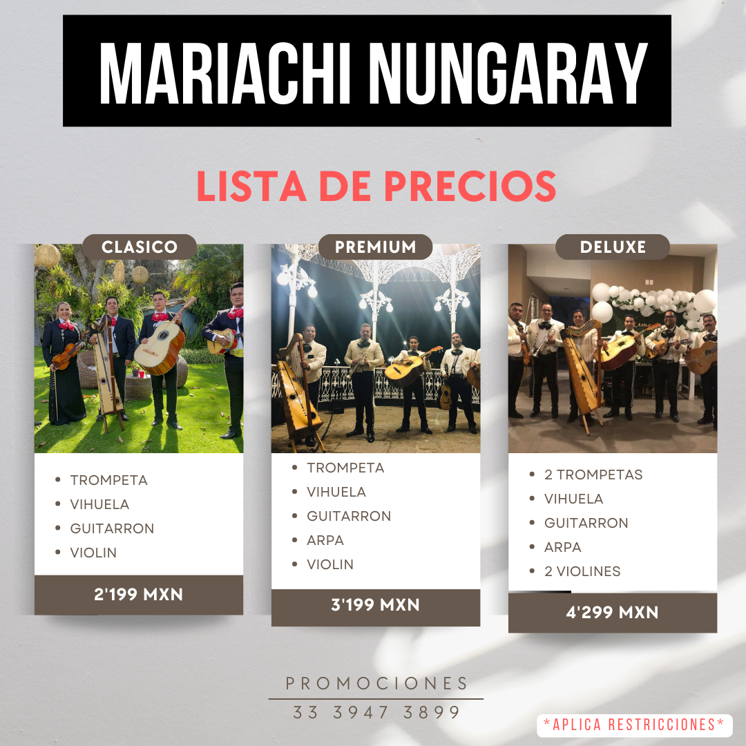 Mariachi Los Nungaray Facebook ad: Mariachi 3, 6 y 12 MSI