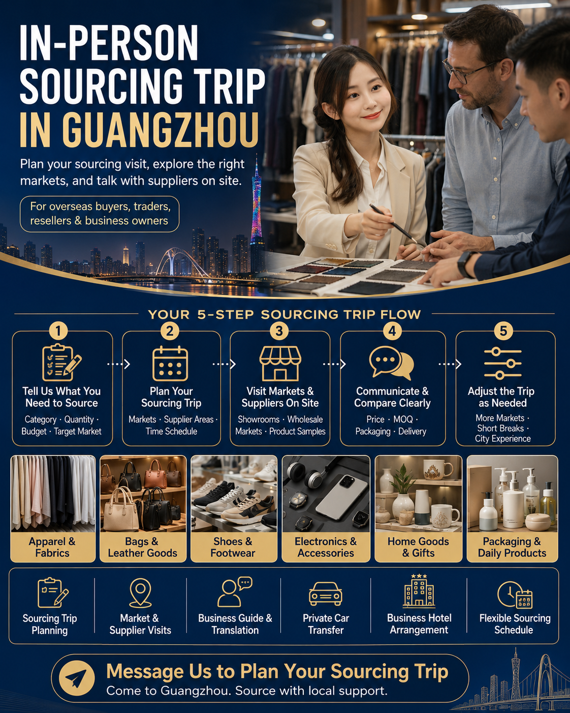 Panda guide Facebook ad: Plan Your Guangzhou Sourcing Trip