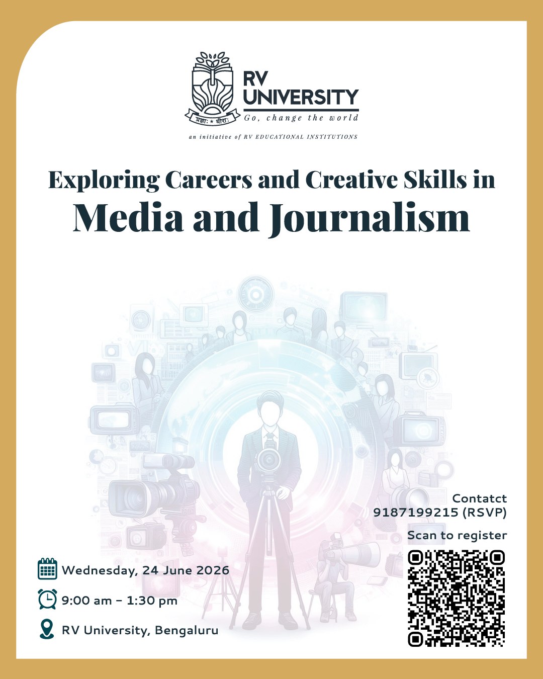 RV University Facebook ad: Curious about a career in Media and Journalism?