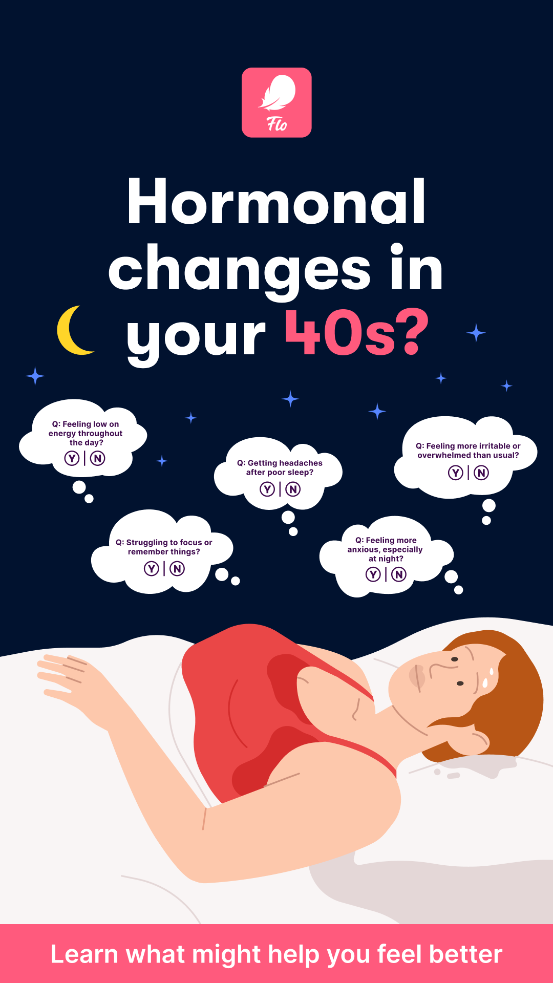 Flo Health App Facebook ad