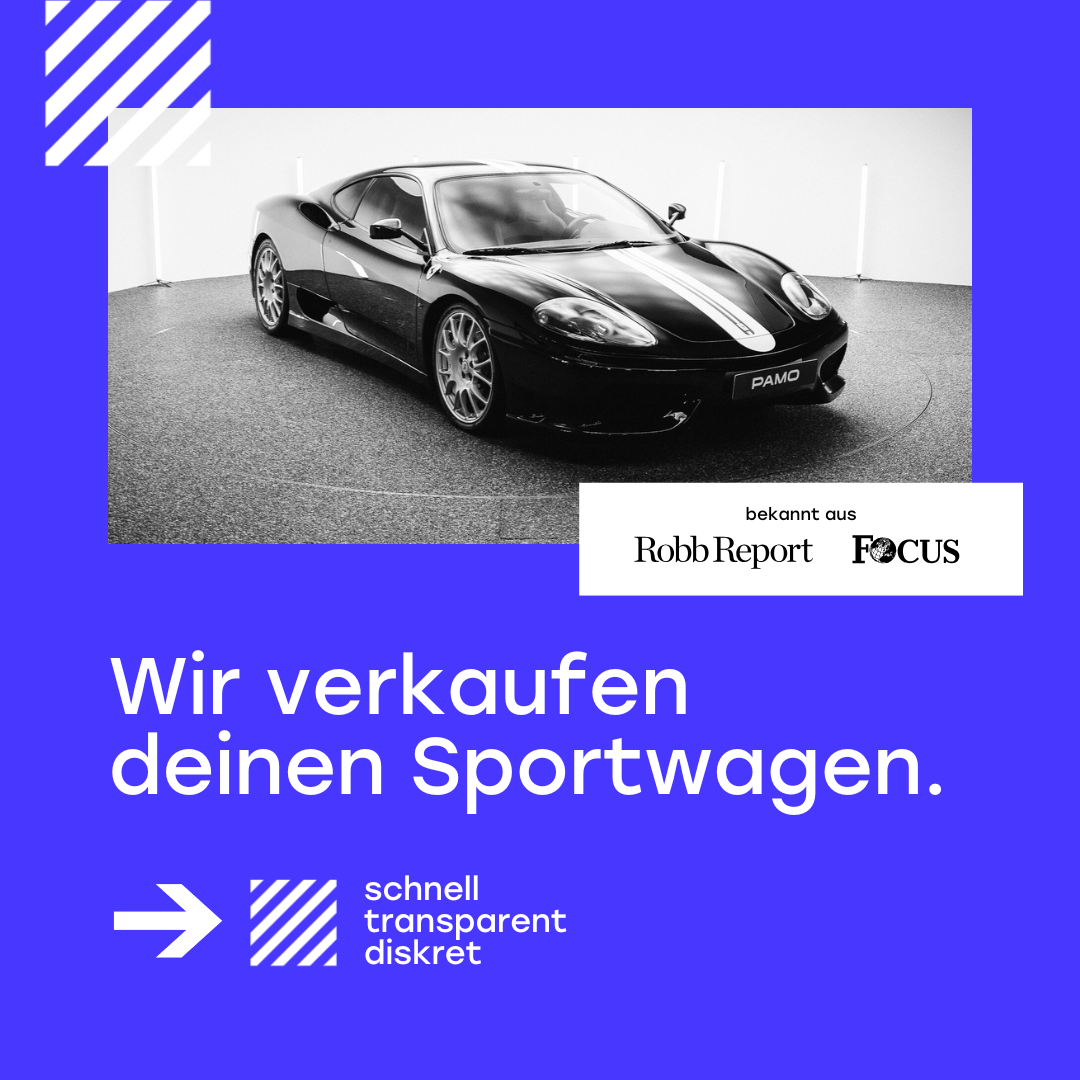 PAMO GmbH Facebook ad: Du willst deinen Sportwagen verkaufen, aber hast keine…