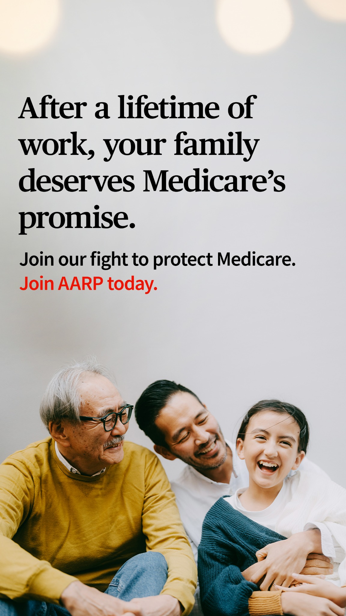 AARP Facebook ad