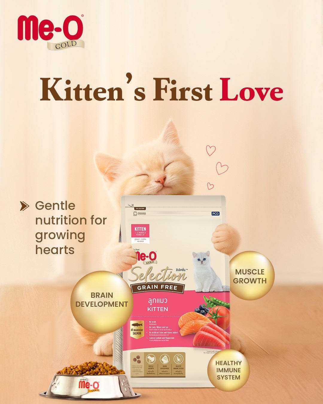 Me-O Gold India Facebook ad: Kitten’s First Love is Me-O Gold