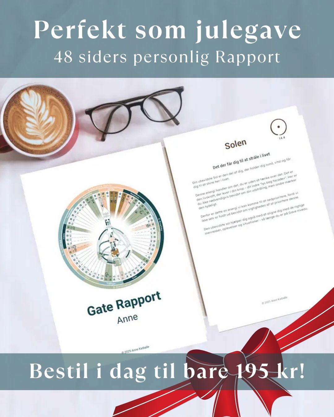 Anne Katballe Facebook ad: Bestil din personlige Rapport