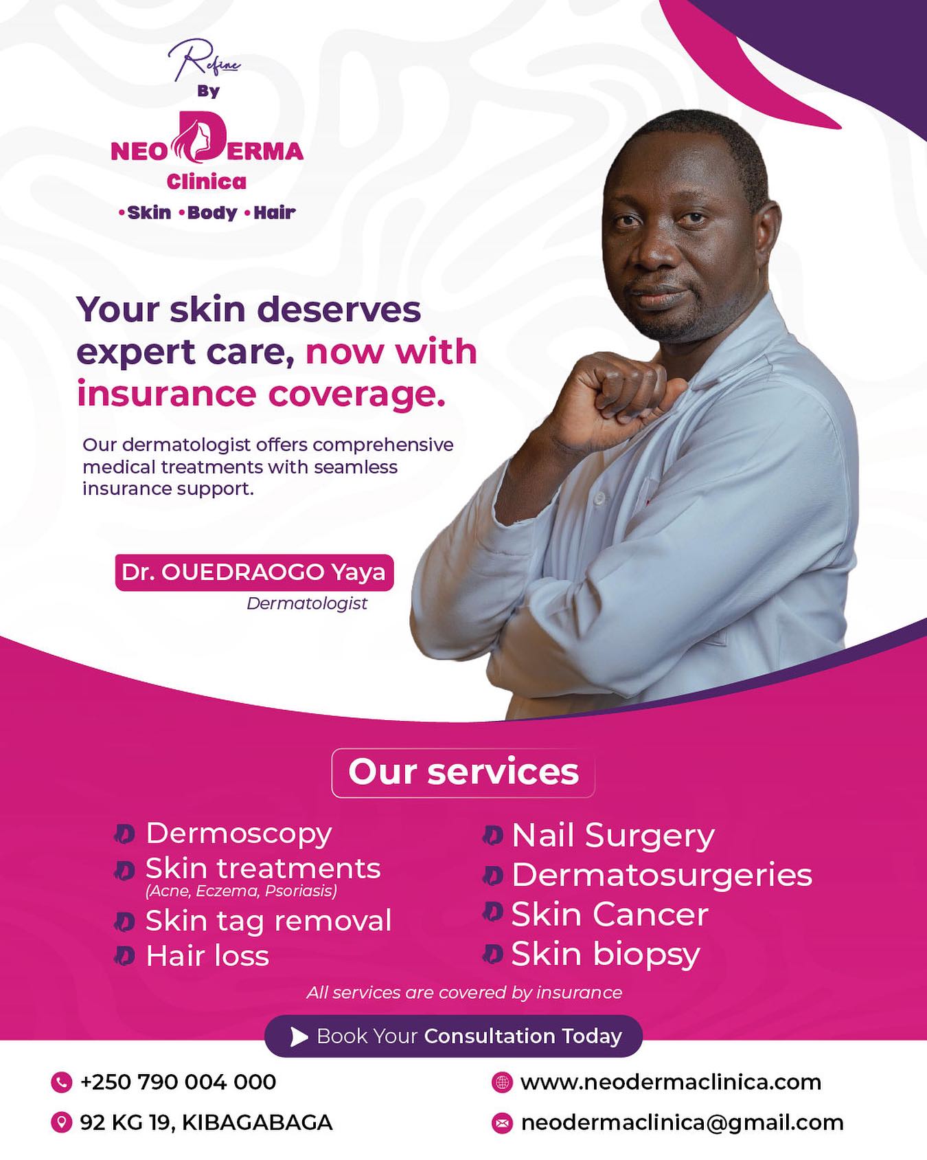 Neoderma Clinica Kigali Facebook ad