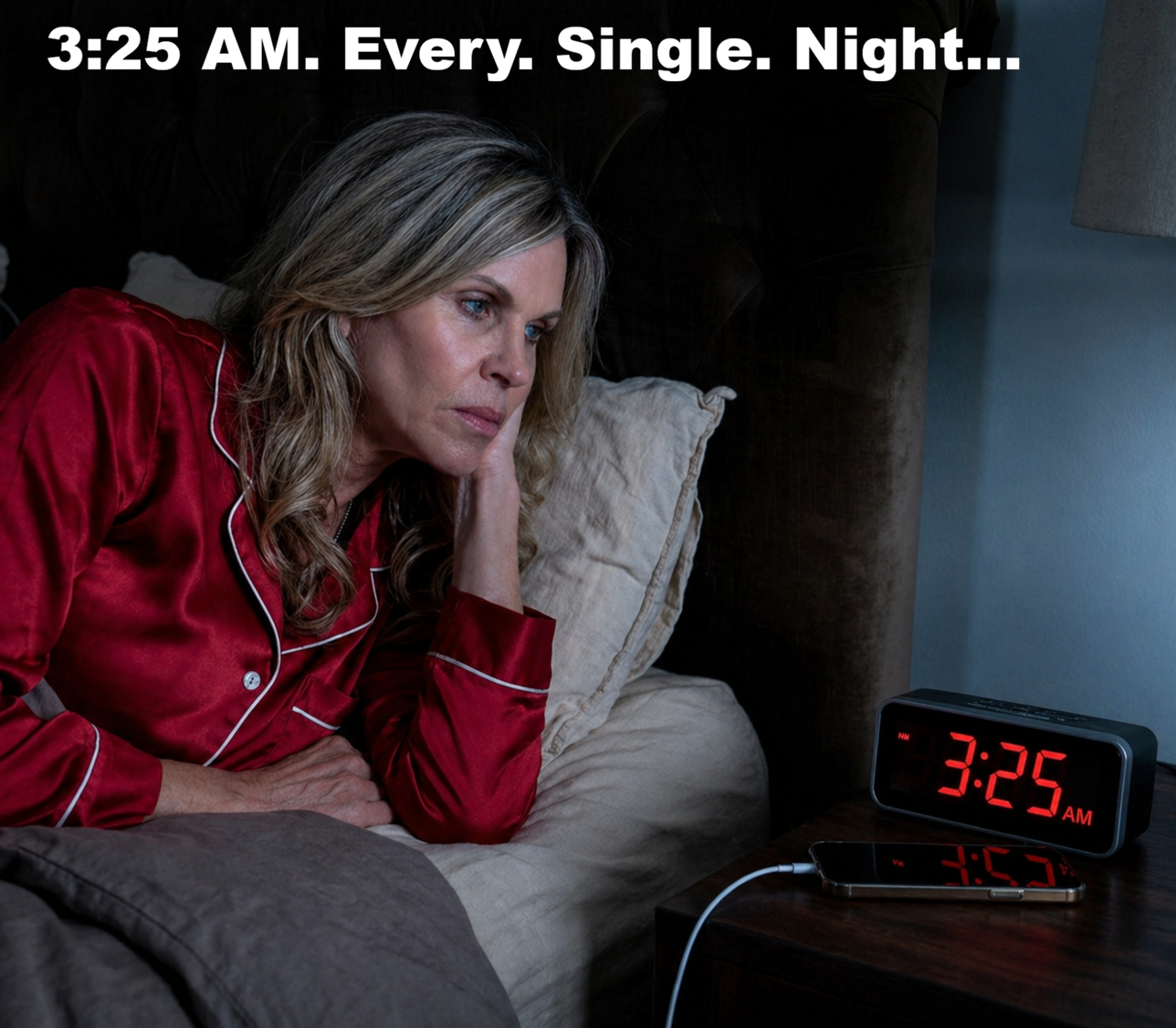 Homemade Beauty Facebook ad: 30-Sec Cherry Trick Stops 3AM Wake Ups.