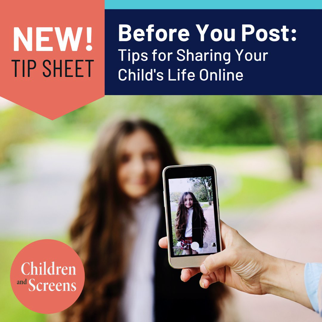 Children and Screens: Institute of Digital Media and Child Development Facebook ad