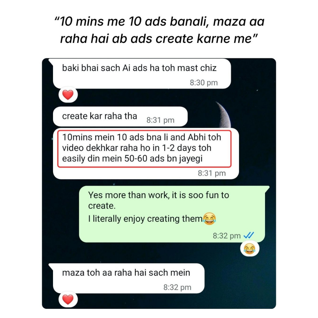 Raghav Bansal Facebook ad: You already know Meta ads can work.