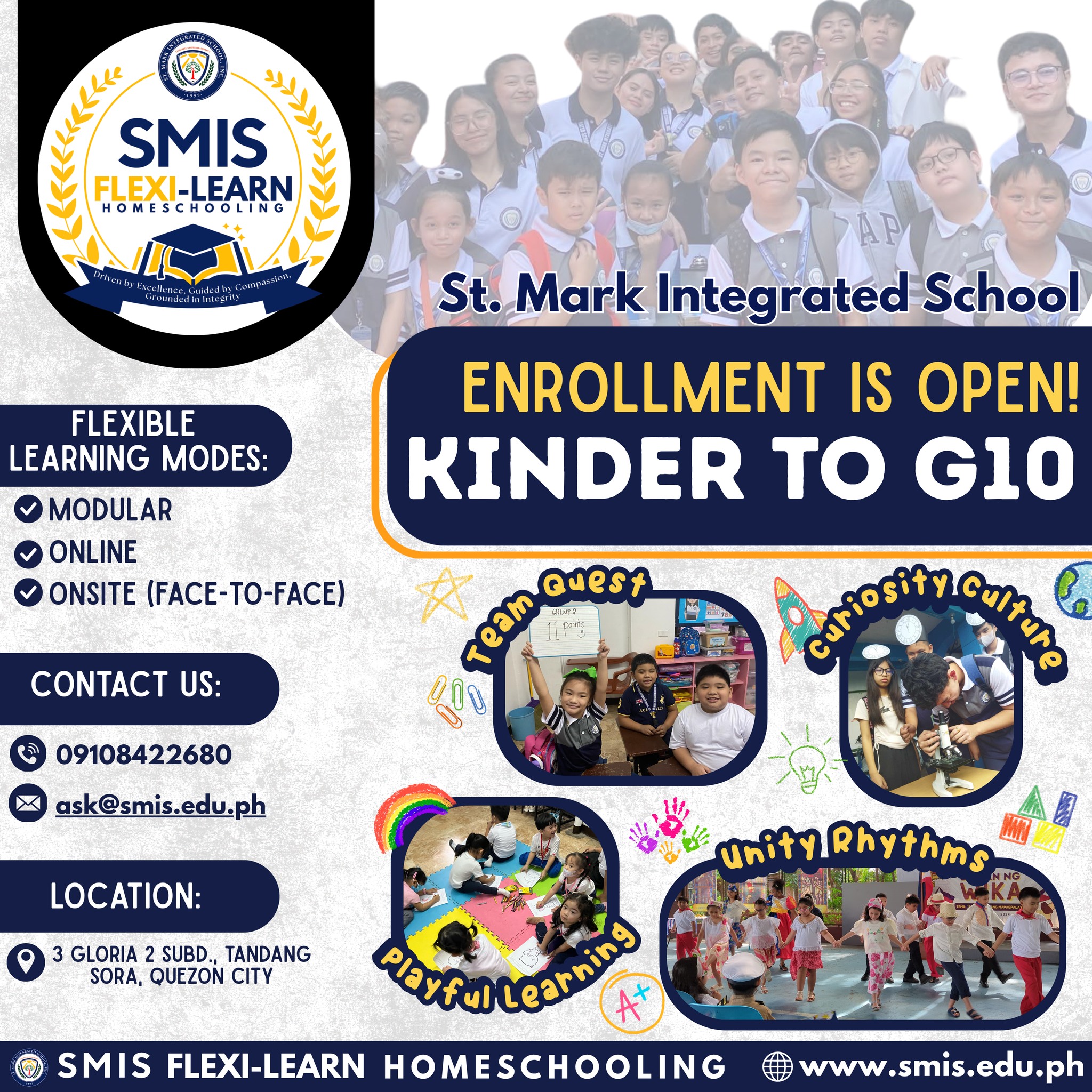 SMIS Flexi-LEARN Homeschooling Facebook ad: 𝐄𝐧𝐫𝐨𝐥𝐥𝐦𝐞𝐧𝐭 𝐢𝐬 𝐍𝐎𝐖 𝐎𝐏𝐄𝐍 𝐚𝐭 𝐒𝐌𝐈𝐒…