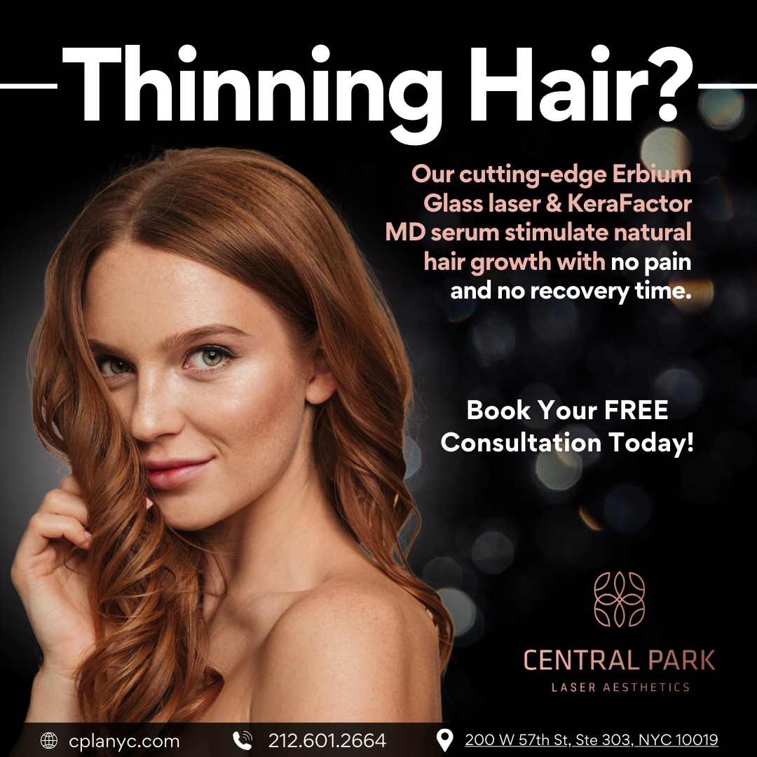 Central Park Laser Aesthetics Facebook ad from Jul 8, 2025