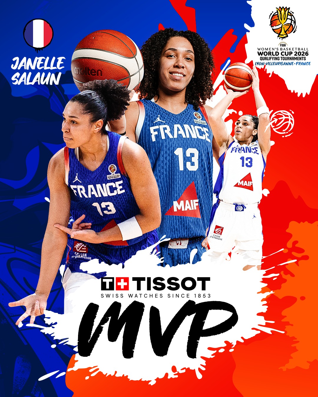 FIBA Women’s Basketball World Cup Facebook ad: Salaun seals TISSOT MVP honor in Lyon-Villeurbanne