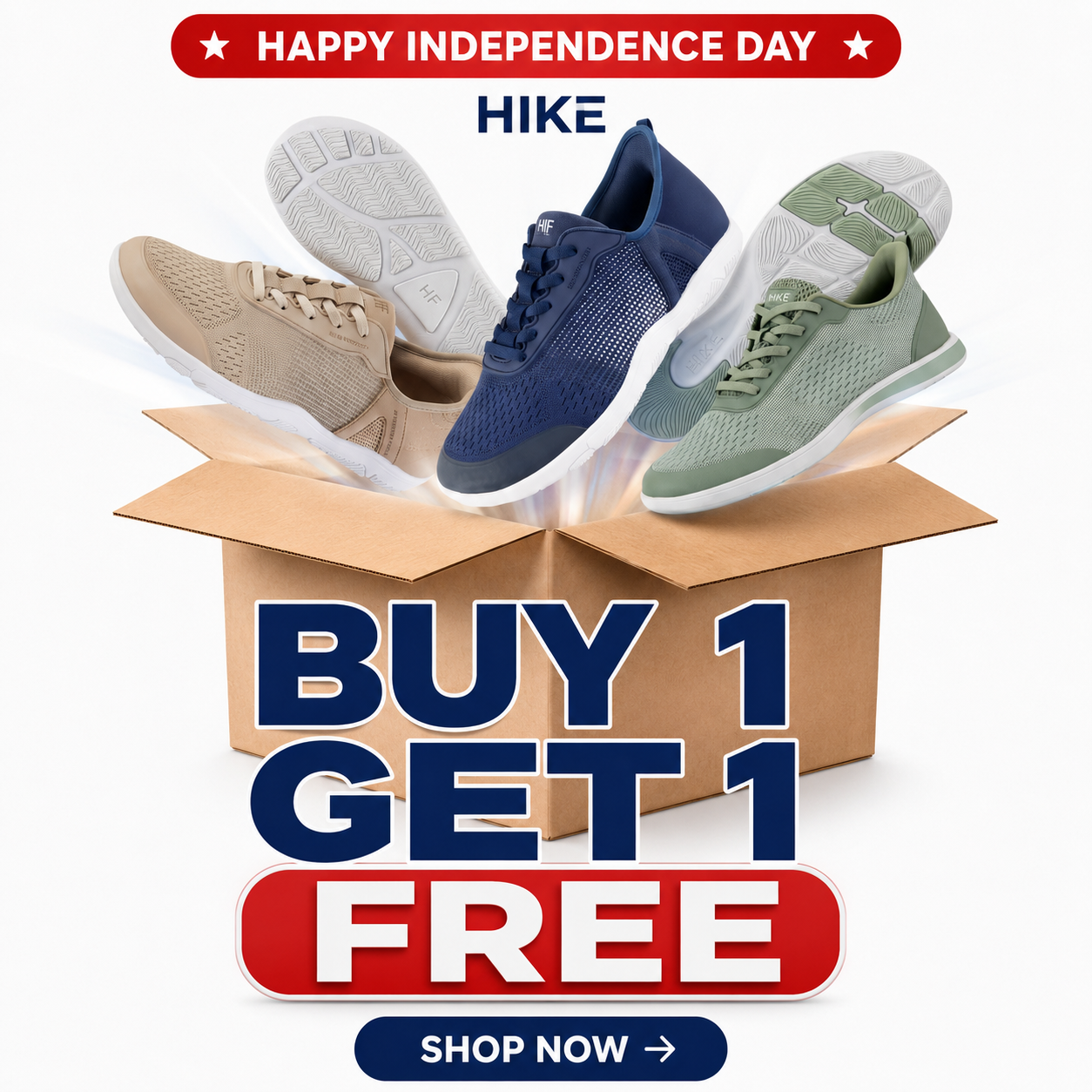 HIKE Footwear Facebook ad