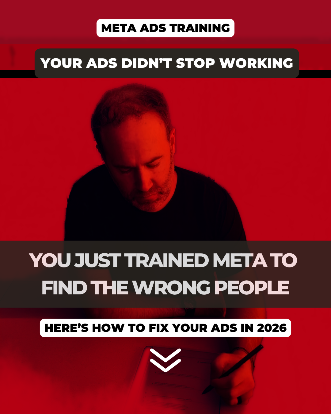 Andrew Leedham Facebook ad