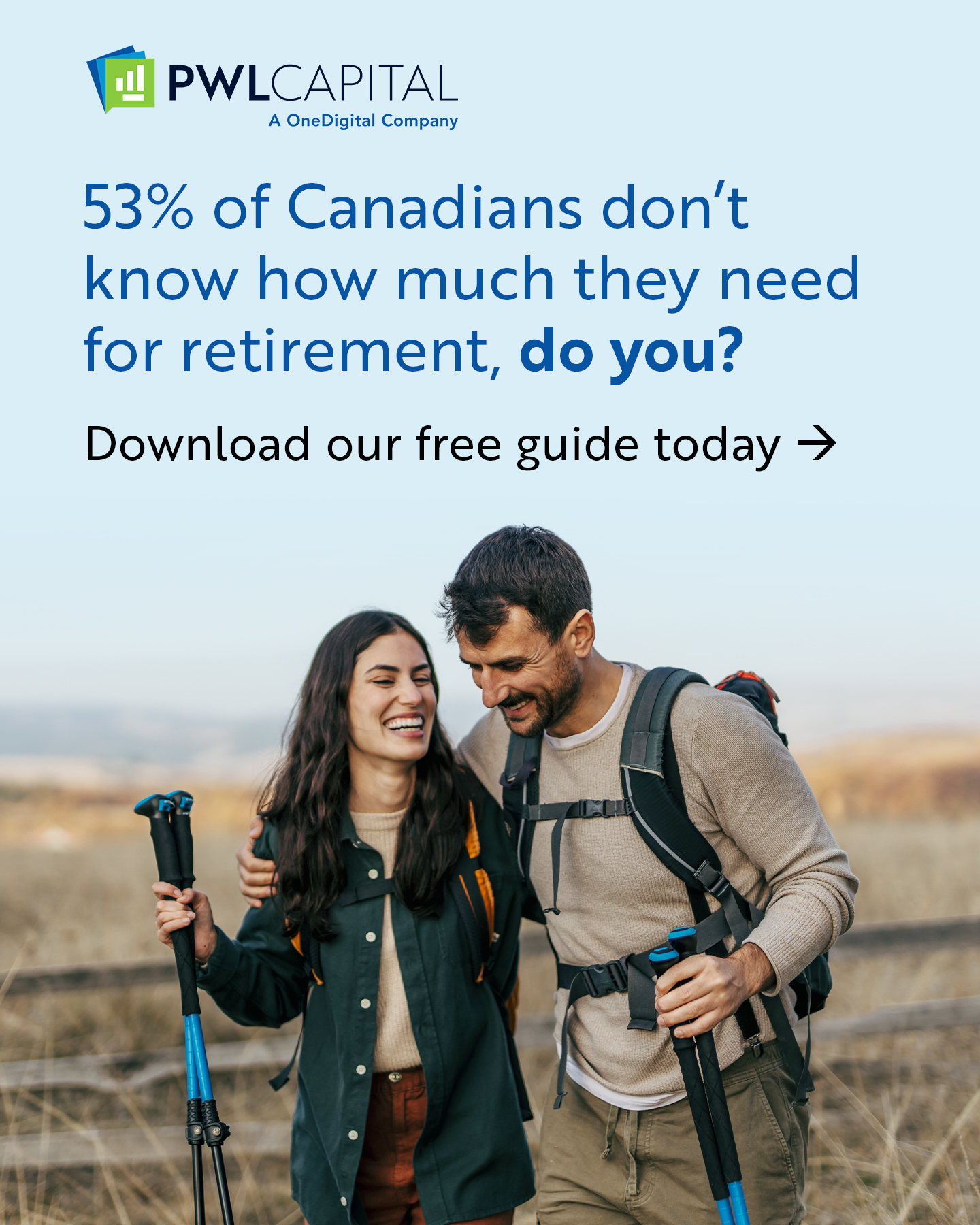 PWL Capital Inc Facebook ad: Feel confident about your retirement.